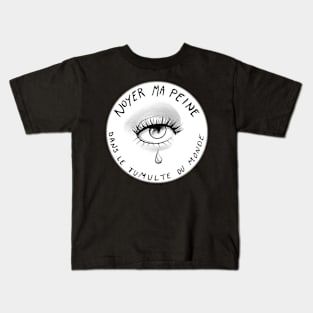 Sad eye tattoo Kids T-Shirt